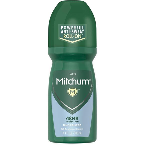 Mitchum Antiperspirant Deodorant Roll On for Men 48 Hr Protection 3.4 oz - Picture 1 of 2